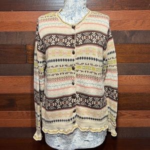 NorthStyle Crew Neck Long Sleeve Button Down Cardigan Sweater